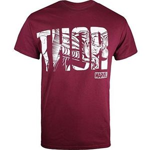 Marvel Thor Text T-shirt voor heren, Rood (Granaat Gar), S