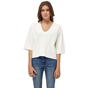 Peppercorn Rosalia V-hals Halve Mouw Gebreide Trui | Witte Truien Voor Vrouwen UK | Lente Dames Truien | Maat S