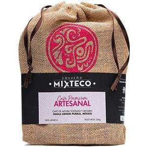 Ensueño Mixteco - Gemalen koffie van gebrande Arabica-koffiebonen| met toetsen van cacao en amandel | Milde smaak - 100% ambachtelijk gebrand