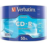 Verbatim CD-R Extra Protection, cd-blanco met 700 MB gegevensopslag, ideaal voor foto- en video-opnamen, compatibel met elk conventioneel cd-station, 50 stuks spindel
