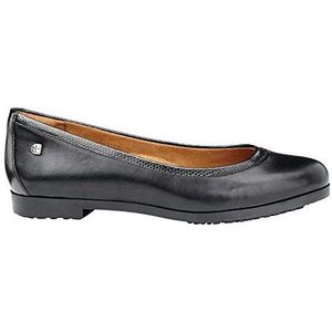 Shoes for Crews 57160-40/6.5 REESE - leren instappers voor dames, antislip schoenen, maat 40 EU, ZWART