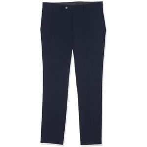 DKNY Klassieke herenbroek, marineblauw, effen, 42W x 30L