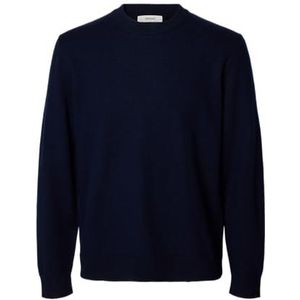 Selected - Relaxed Fit - Gebreide Trui - 100% Merinowol - Ronde Hals - Lange Mouwen