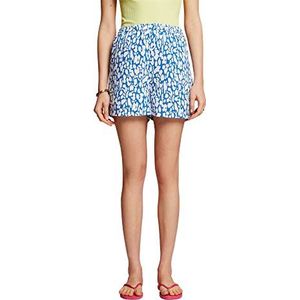edc by Esprit Lenzing™ Ecovero Pull-on shorts met patroon, bright blue, 32