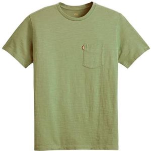 Levi's Ss Classic Pocket Tee Moss Olive 0908736, Moss Olive 0908736, S