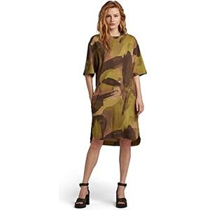 G-STAR RAW Dames Boxy U Tee ao s wmn casual jurk, meerkleurig (Safari Watercolor Camo D22841-C338-D940), XL, meerkleurig (Safari Watercolor Camo D22841-c338-d940), XL