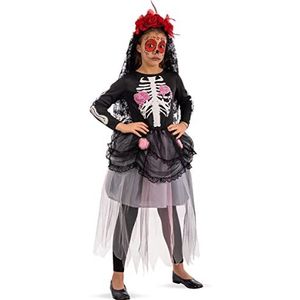Carnival Toys Skeleton Wedding kostuum maat VIII in zak met haak