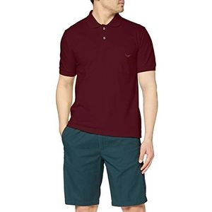 TRIGEMA - Piqué Deluxe - T-shirt - Katoen/Polyester - Knoopsluiting - Geborduurd Logo