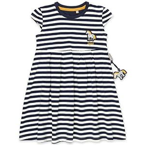 Sigikid Jurk van biologisch katoen voor mini-meisjes in de maten 98 tot 128, blauw-wit gestreept., 98 cm