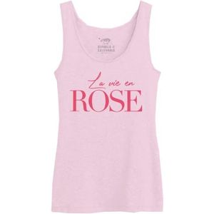 Republic Of California WOREPCZTK034 tanktop voor dames, roze, maat XXL, Roze, XXL