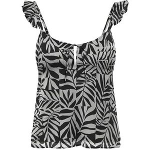 Onlasta Life Tie Singlet WVN, zwart, XL