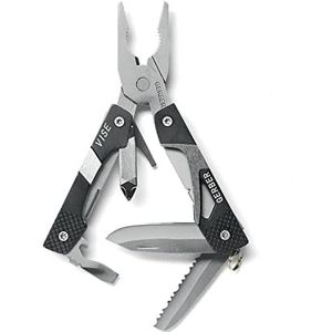 Gerber multifunctioneel gereedschap met schaar, 8 functies, Splice Pocket Tool, aluminium/roestvrij staal Met tang (8 gereedschappen). für den Schlüsselbund zwart