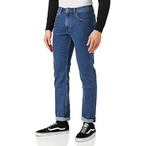 Lee Brooklyn Straight Jeans heren, Mid Stonewash, 33W / 30L