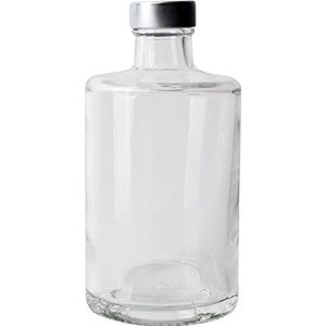 Reis Flaschengroßhandel GmbH 12602-K6 »Vanessa« fles glashelder, met schroefdop, inhoud: 0,35 liter, glas