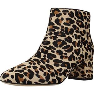 Clarks Sheer Flora Chelsea Boots voor dames, Meerkleurig luipaard print, 38 EU