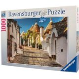 Ravensburger Italiaanse puzzel: Alberobello in Apulia, puzzel met 1000 stukjes, puzzel voor volwassenen, puzzel met 1000 stukjes voor volwassenen, lijm, puzzel, landschapsafbeeldingen