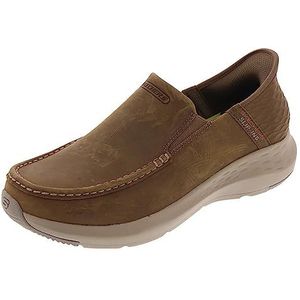 Skechers Parson-Oswin Mocassin voor heren, met slip-in technologie, Woestijn, 50.5 EU