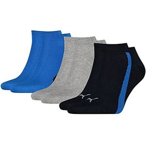 PUMA Uniseks sneakers (verpakking van 3 stuks), navy/grijs/strong blue, Medium