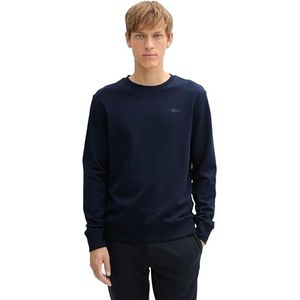 TOM TAILOR Sweatshirt voor heren, 10668 - Sky Captain Blue, M