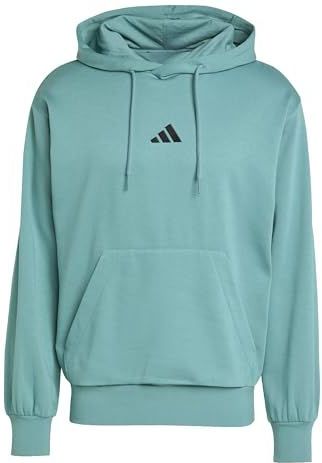 Hoodie - Preloved Teal - 70% Katoen 30% Polyester - Kangoeroezak Koordsluiting