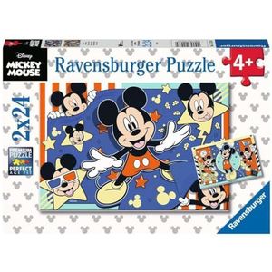 Mickey Mouse in de Bioscoop Puzzel, 2x24 stukjes