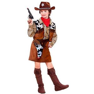 Widmann wdm36768 - kostuum voor kinderen Western Cowgirl (158 cm/11-13 jaar), bruin, S