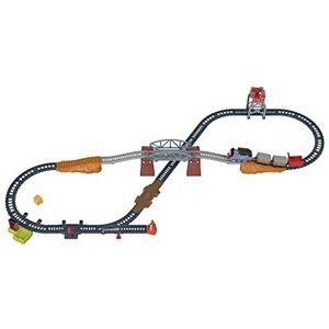 ​Fisher-Price Thomas & Friends 3-in-1 Package Pickup Train Set with motorized Thomas for preschoolers ages 3 years and older