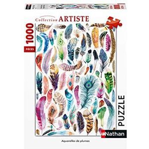 Nathan - Puzzel 1000 stukjes aquarelveren volwassenen, 400556876402