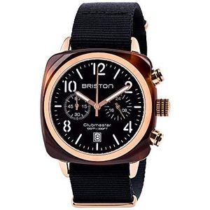 Briston Black Clubmaster Classic Chronograph Watch 14140.PRA.T.1.NB