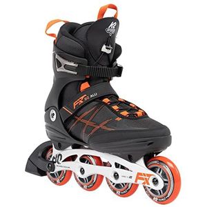 K2 Skate F.I.T. 80 ALU heren inline skates — zwart - rood — 30G0415, EU: 45 (UK: 10,5 / US: 11,5)