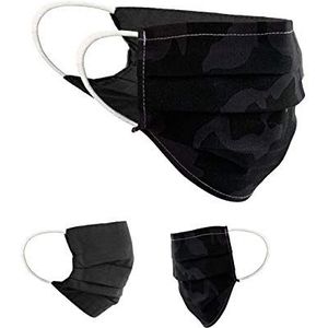 BaF Community-maskers Tieners Tieners Set van 2 Unisex Geïmproviseerd masker Omkeerbaar mondbeschermer Masker Mond- en neusbescherming Omkeerbaar masker Motief Katoen BCI Wasbaar 14 cm breed