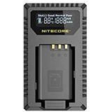 Nitecore USN2 NP-BX1 Dual Slot USB Sony Batterij Oplader Met LCD - Zwart