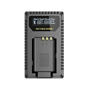 Nitecore USN2 NP-BX1 Dual Slot USB Sony Batterij Oplader Met LCD - Zwart