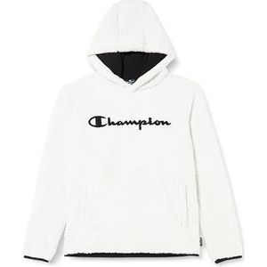 Champion Legacy Outdoor Polar - Hooded Top met capuchon, Vuilwit College/Zwart, S Heren FW23, Bianco Sporco College/Nero, S