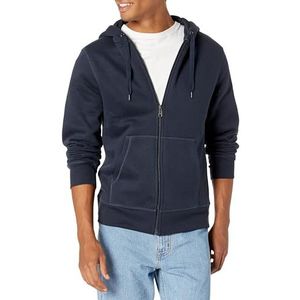 Amazon Essentials Fleece sweatshirt met capuchon voor heren (verkrijgbaar in groot en lang), marineblauw, 5X-Large Big