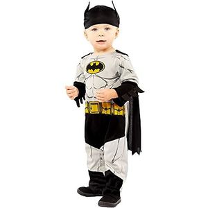 Amscan 9906710 Warner Bros Classic Batman verkleedkostuum (18-24 maanden), uniseks kinderen, grijs