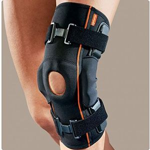ROTEN - Genufit15 kniebandage van AirX-weefsel met scharnierstangen en patellastabilisator - XS