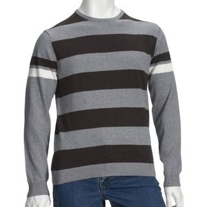 ESPRIT Sweater, Urban, C-Neck, gestreept I30305 heren pullover