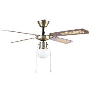 Farelek Bali plafondventilator, 107 cm, bruin
