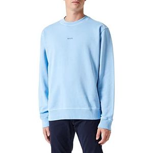 BOSS Heren Wefade Sweatshirt, Open Blue460, S, Open Blue460, S