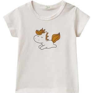 United Colors of Benetton T-shirt voor jongens, Crème 0Z3, 56 cm