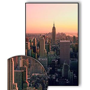 Plantkunde fluctueren heel fijn Canvasdoeken kleurrijke new york skyline 200 x 100 cm - Schilderijen &  posters kopen | Lage prijs | beslist.nl
