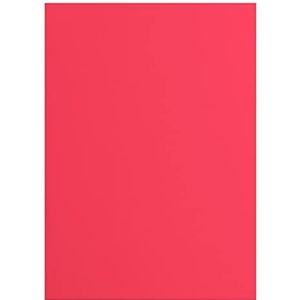 Vaessen Creative 2927-028 Florence Cardstock papier, rood, 216 g/m², DIN A4, 10 stuks, glad, voor scrapbooking, kaarten maken, ponsen en andere papierknutselwerk