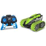 Nikko 10181 Nano Trax op afstand bestuurde RC auto, mini offroad rupsvoertuig, kleine tank met 360° rotaties en coole stunts, speelgoedauto voor kinderen vanaf 6 jaar en volwassenen, ca. 15 cm, groen