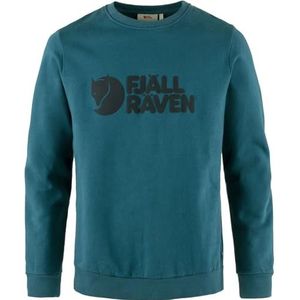 Fjallraven 84142-574 Logo Sweater M Sweatshirt Heren Deep Sea Maat XS
