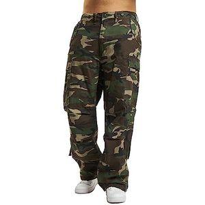 Brandit M65 Vintage cargobroek voor heren, camouflage-motief (Woodland Camo), S