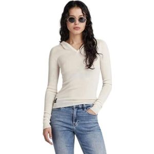 G-STAR RAW HDD Slim Knit Wmn Sweater voor dames, Beige (Eggnog D23928-b692-g076), XXS