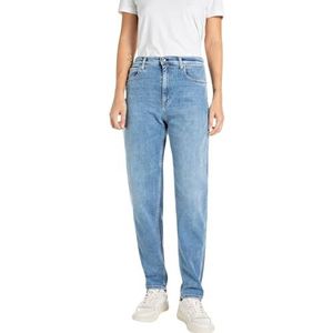 Replay Dames Baloon Fit High Waist Jeans Keida, 009, medium blue., 24W x 28L