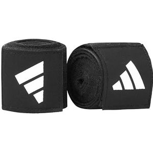 adidas IBA boksbandages, boxbandage voor pols, 5 x 3,5 m, training boksen crepe, zwart