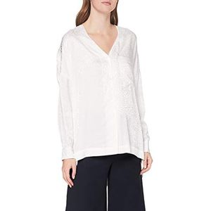 French Connection Vrouwen Chofa Drape V-hals Button Front Shirt Blouse